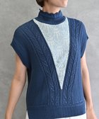 【ムーク/muuc】の〈ドライタッチ高品質インド超長綿〉イラカ刺繍コットンベスト ブルー|ID: prp329100004294307 ipo3291000000030011654