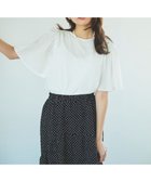 【フェルゥ/Feroux】の【UVケア】ジョーゼットフレアスリーブ Tシャツ ホワイト系|ID: prp329100004294835 ipo3291000000031991236