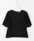 【フェルゥ/Feroux】の【UVケア】ジョーゼットフレアスリーブ Tシャツ ブラック系|ID: prp329100004294835 ipo3291000000031991238
