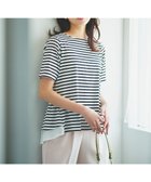 【フェルゥ/Feroux】の【UVケア】バックペプラムチュニック Tシャツ ホワイト系1|ID: prp329100004294839 ipo3291000000029793625