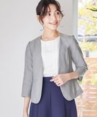【ティアクラッセ/Tiaclasse】の【吸水速乾・接触冷感・UVケア・防シワ・洗える】カチオンカラーレスジャケット チャコールグレー|ID: prp329100004295337 ipo3291000000030946659