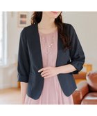 【ティアクラッセ/Tiaclasse】の【吸水速乾・接触冷感・UVケア・防シワ・洗える】カチオンカラーレスジャケット 人気、トレンドファッション・服の通販 founy(ファニー) ファッション Fashion レディースファッション Fashion for Women アウター Coat / Outerwear Collection レディースジャケット・軽アウター Jackets ノーカラージャケット / シンプル上品コーデ Collarless Jackets 春 Spring 洗える Machine Washable 吸水 Absorbent, Quick-Dry シャンブレー Chambray, Denim-Like Fabric シンプル Simple, Minimal ジャケット Jacket, Outerwear チュニック Tunic, Long Top ポケット Pocket, Pocket Detail S/S・春夏 SS, Spring/Summer, Warm Season 再入荷 Restock / Back in Stock 夏 Summer 新作・新入荷 New Arrivals / New In ビジネス 仕事 通勤 Business / Work / Commuting thumbnail ネイビー|ID: prp329100004295337 ipo3291000000036250489