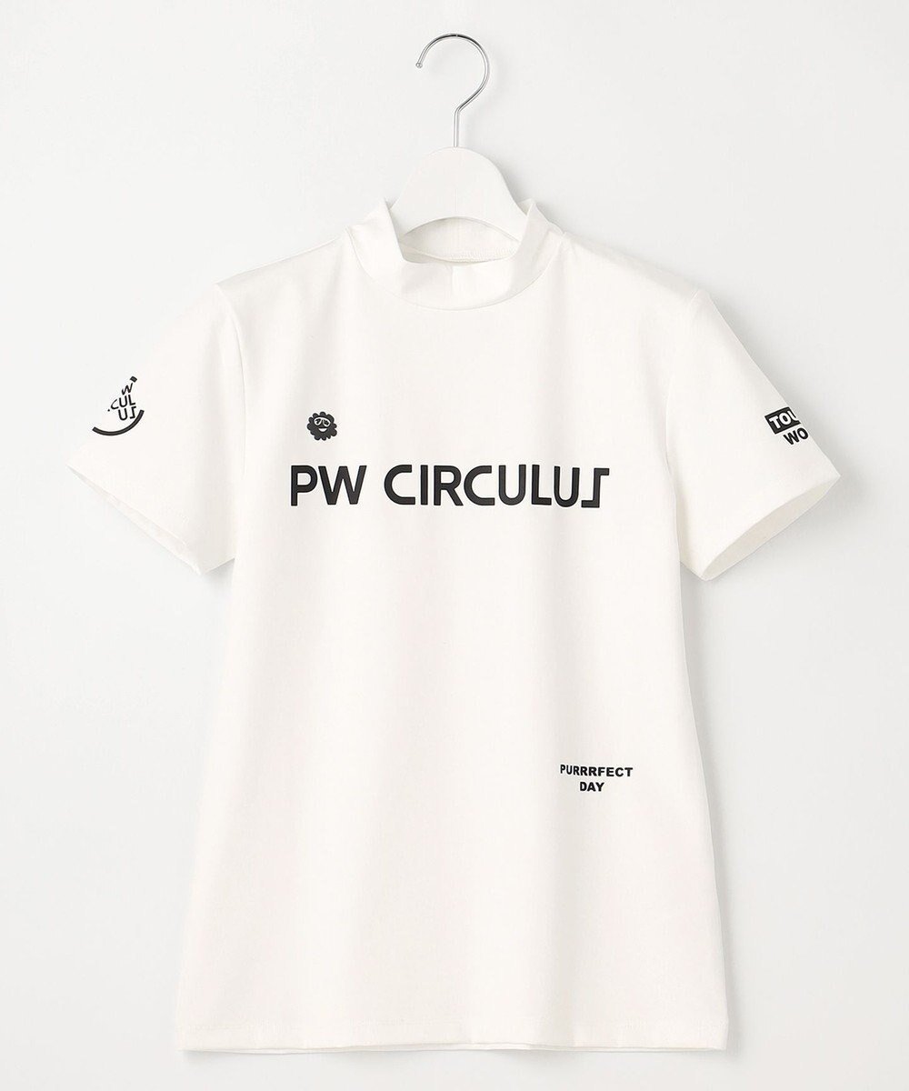 【ピーダブリュサーキュラス/PW CIRCULUS】の【WOMEN】【ストレッチ / UVケア】ロゴ モックネック シャツ インテリア・キッズ・メンズ・レディースファッション・服の通販 founy(ファニー) 　ファッション　Fashion　レディースファッション　WOMEN　トップス・カットソー　Tops/Tshirt　シャツ/ブラウス　Shirts/Blouses　ロング / Tシャツ　T-Shirts　カットソー　Cut and Sewn　S/S・春夏　Ss・Spring/Summer　インナー　Inner　カットソー　Cut And Sew　グラフィック　Graphic　ゴルフ　Golf　シンプル　Simple　ストレッチ　Stretch　モックネック　Mock Neck　夏　Summer　春　Spring　ホワイト|ID: prp329100004295697 ipo3291000000029797388