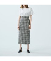 【アンクレイヴ/uncrave】の【uncrave WHITE】ツイード チェックスカート 人気、トレンドファッション・服の通販 founy(ファニー) ファッション Fashion レディースファッション WOMEN スカート Skirt 春 Spring サテン Satin 雑誌 Magazine チェック Check ツイード Tweed フリンジ Fringe S/S・春夏 Ss・Spring/Summer 夏 Summer |ID:prp329100004295872