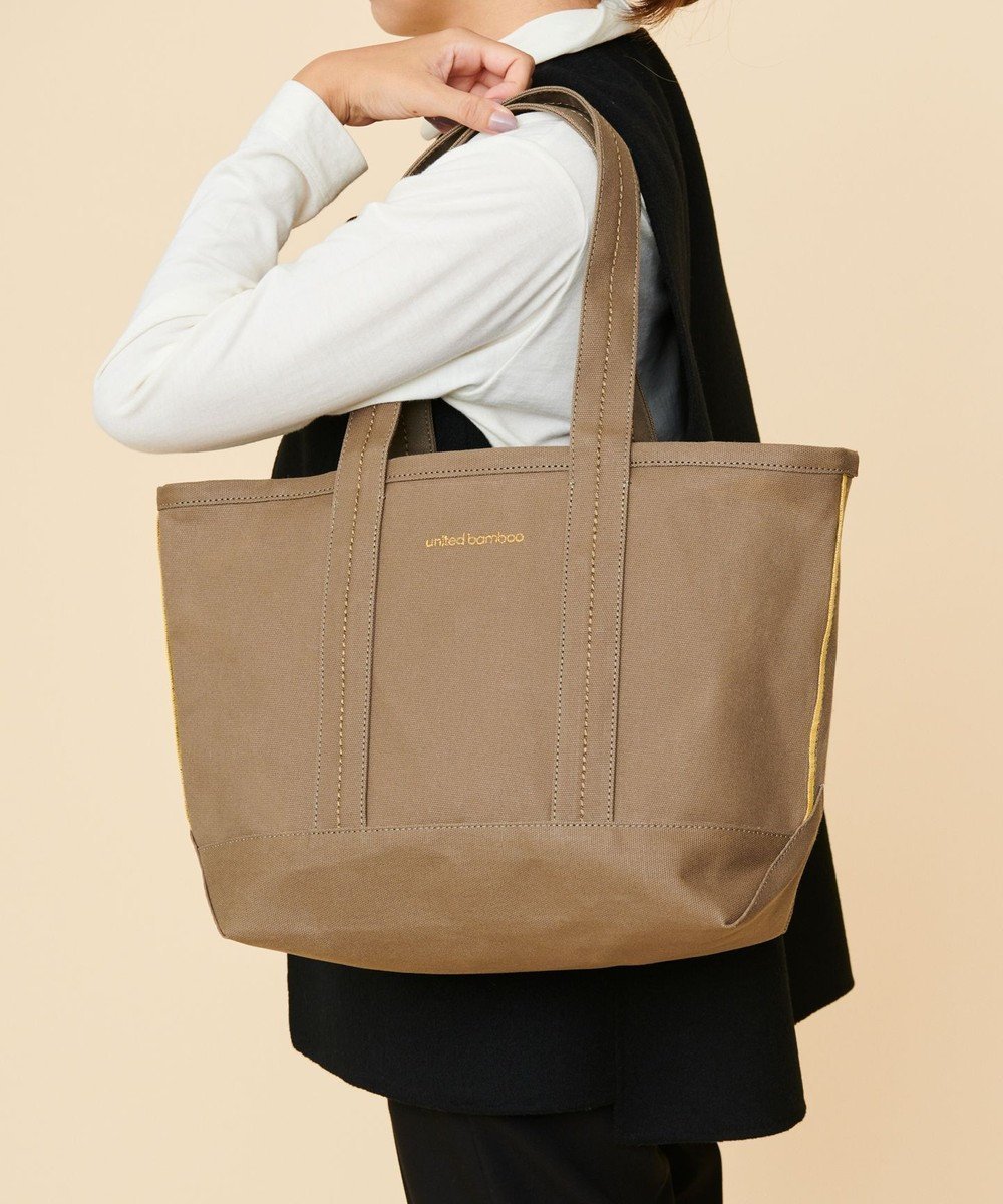【ユナイテッドバンブールバック/united bamboo LE BAC】のベーシックキャンバストート(大サイズ) インテリア・キッズ・メンズ・レディースファッション・服の通販 founy(ファニー) 　ファッション　Fashion　レディースファッション　WOMEN　バッグ　Bag　ショート　Short　ポケット　Pocket　軽量　Lightweight　ベージュ系|ID: prp329100004296273 ipo3291000000031619986
