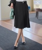 【ティアクラッセ/Tiaclasse】の【ダブルクロス・洗える】アシンメトリープリーツスカート ブラック|ID: prp329100004296632 ipo3291000000031580331