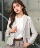 【ティアクラッセ/Tiaclasse】の【ダブルクロス】テーラードジャケット グレージュ|ID: prp329100004296641 ipo3291000000035271309