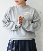 【ムーク/muuc】の〈コットン100% 12.7オンス生地&裏面パイル〉花刺繍のスウェット グレー|ID: prp329100004296753 ipo3291000000030011662