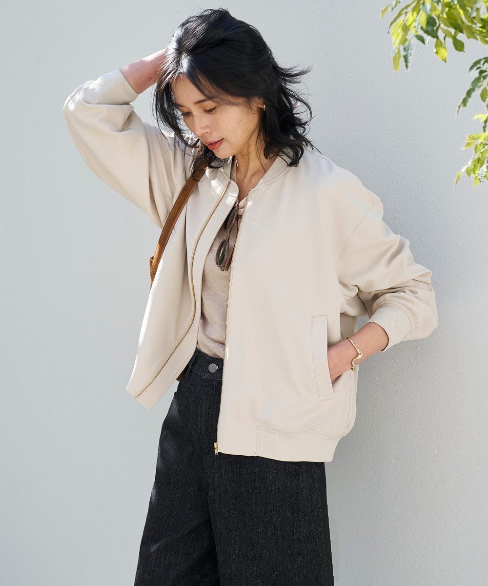 【アンフィーロ 自由区/UNFILO】の【ストレッチ/シワになりにくい/洗える】BEAUTY MOVE ヘビロテ ブルゾン インテリア・キッズ・メンズ・レディースファッション・服の通販 founy(ファニー) 　ファッション　Fashion　レディースファッション　Fashion for Women　アウター　Coat / Outerwear Collection　レディースジャケット・軽アウター　Jackets　ブルゾンジャケット・スポーティアウター　Blouson Jackets　ジャケット　Jacket, Outerwear　ストレッチ　Stretch, Stretchy Fabric　ブルゾン　Blouson, Bomber Jacket　夏　Summer　S/S・春夏　SS, Spring/Summer, Warm Season　洗える　Machine Washable　A/W・秋冬　Autumn/Winter　雑誌　Magazine, Fashion Magazine　アイボリー|ID: prp329100004296954 ipo3291000000030946678