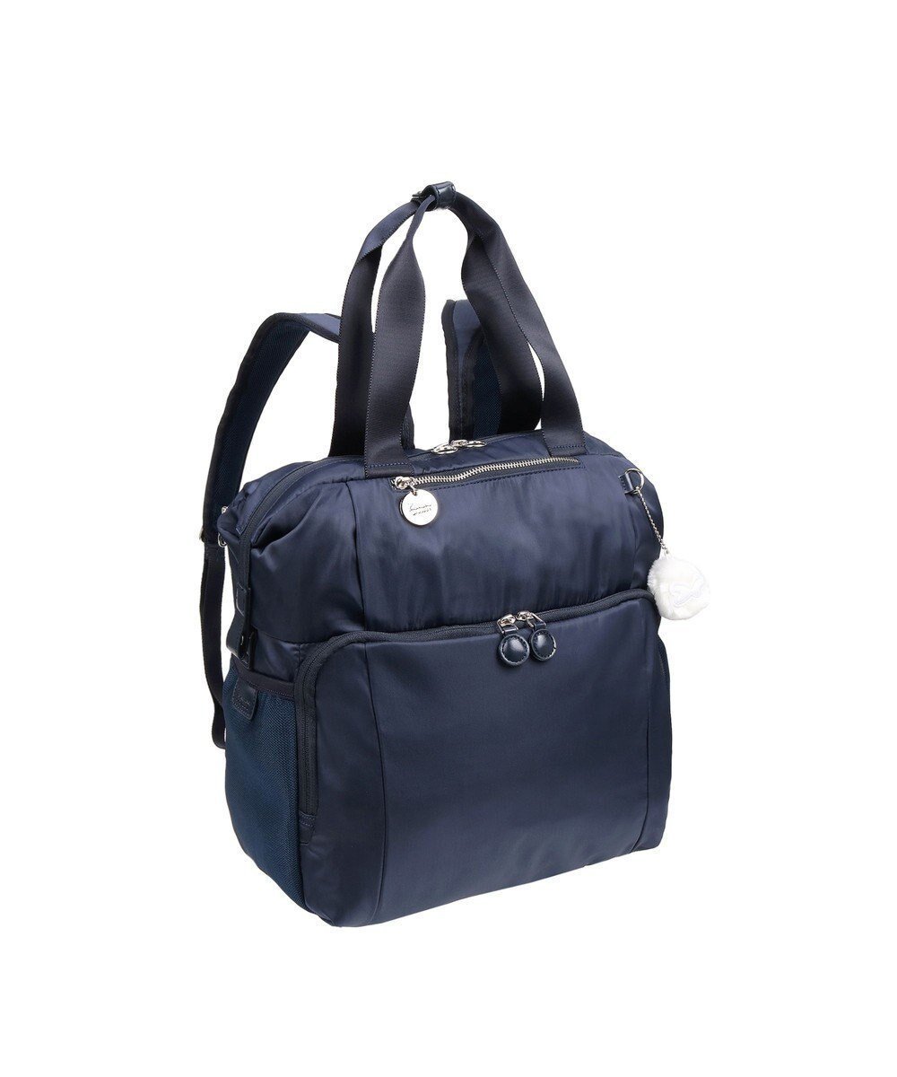 【エースバッグズアンドラゲッジ/ACE BAGS & LUGGAGE】のKanana project カナナプロジェクトカナナワンデイパック B4サイズ これひとつで1泊旅行もOK♪ 31643 インテリア・キッズ・メンズ・レディースファッション・服の通販 founy(ファニー) 　ファッション　Fashion　レディースファッション　WOMEN　バッグ　Bag　おすすめ　Recommend　キーホルダー　Key Ring　ポケット　Pocket　リュック　Ruck Sack　旅行　Travel　ネイビー|ID: prp329100004297099 ipo3291000000029803198