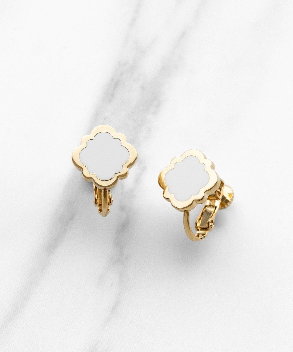 【トッカ/TOCCA】のCOLOR OF CLOVER EARRINGS イヤリング インテリア・キッズ・メンズ・レディースファッション・服の通販 founy(ファニー) 　ファッション　Fashion　レディースファッション　WOMEN　ジュエリー　Jewelry　リング　Rings　イヤリング　Earrings　アクセサリー　Accessories　イヤリング　Earrings　シンプル　Simple　ネックレス　Necklace　ポーチ　Pouch　モチーフ　Motif　ホワイト系|ID: prp329100004297111 ipo3291000000029803240