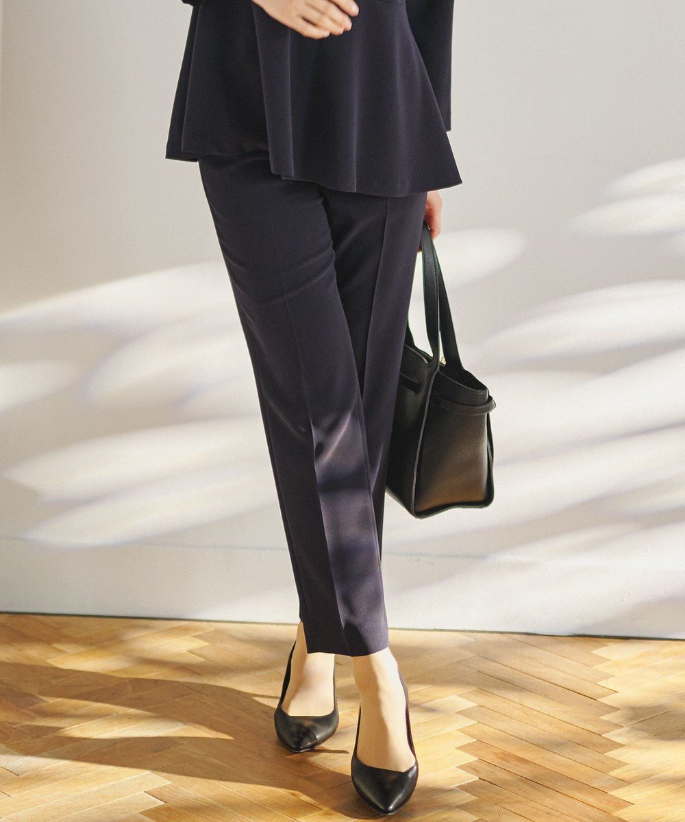【23区/NIJYUSANKU】の【セットアップ対応】トリアセダブルジョーゼット パンツ 人気、トレンドファッション・服の通販 founy(ファニー) 　ファッション　Fashion　レディースファッション　Fashion for Women　セットアップ　Matching Sets　レディースパンツ・ボトムス　Pants & Trousers / Bottoms　洗える　Machine Washable　ジャケット　Jacket, Outerwear　ジョーゼット　Georgette, Semi-Sheer Fabric　ストレッチ　Stretch, Stretchy Fabric　スーツ　Suit, Formalwear　セットアップ　Set-Up, Coordinated Outfit　センター　Center, Center Line　定番　Standard, Basic Item　人気　Popular, Best Seller　ペプラム　Peplum, Flared Hem　ポケット　Pocket, Pocket Detail　A/W・秋冬　Autumn/Winter　S/S・春夏　SS, Spring/Summer, Warm Season　夏　Summer　2023春夏・S/S　Spring/Summer 2023 SS23　2023年　2023　セレモニー　Ceremony　ビジネス 仕事 通勤　Business / Work / Commuting　 other-1|ID: prp329100004297163 ipo3291000000035205836