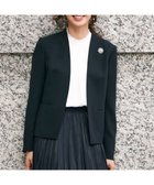 【23区/NIJYUSANKU】の【セットアップ対応/洗える】トリアセダブルジョーゼット ノーカラー ジャケット ネイビー系|ID: prp329100004297164 ipo3291000000032640209