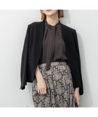 【23区/NIJYUSANKU】の【セットアップ対応/洗える】トリアセダブルジョーゼット ノーカラー ジャケット ブラック系|ID: prp329100004297164 ipo3291000000032764328