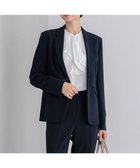 【23区/NIJYUSANKU】の【セットアップ対応/洗える】トリアセダブルジョーゼット テーラード ジャケット ネイビー系|ID: prp329100004297165 ipo3291000000032675454