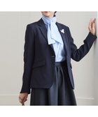 【23区/NIJYUSANKU】の【セットアップ対応/洗える】トリアセダブルジョーゼット テーラード ジャケット ネイビー系|ID: prp329100004297165 ipo3291000000036379190