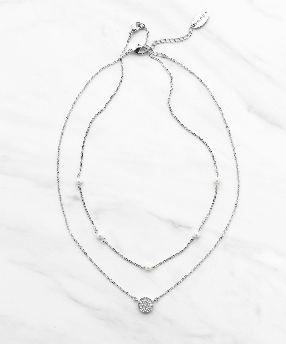 【トッカ/TOCCA】のDAHLIA LAYERED NECKLACE 淡水パール レイヤード ネックレス インテリア・キッズ・メンズ・レディースファッション・服の通販 founy(ファニー) 　ファッション　Fashion　レディースファッション　WOMEN　ジュエリー　Jewelry　ネックレス　Necklaces　おすすめ　Recommend　アクセサリー　Accessories　ギフト プレゼント　Gift Present　ネックレス　Necklace　パール　Pearl　ビジュー　Bijou　ポーチ　Pouch　エレガント 上品　Elegant　シルバー系|ID: prp329100004297285 ipo3291000000029803868