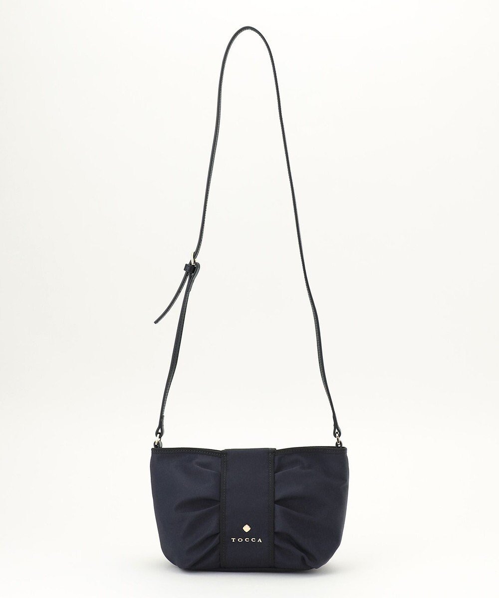 【トッカ/TOCCA】のRIBBON KNOT POCHETTE ポシェットバッグ インテリア・キッズ・メンズ・レディースファッション・服の通販 founy(ファニー) 　ファッション　Fashion　レディースファッション　WOMEN　バッグ　Bag　ショルダー　Shoulder　トリミング　Trimming　フラット　Flat　ポケット　Pocket　ポシェット　Pochette　マグネット　Magnet　メタル　Metal　リボン　Ribbon　リュクス　Luxe　財布　Wallet　ネイビー系|ID: prp329100004297336 ipo3291000000031863587