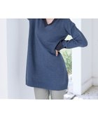 【ティアクラッセ/Tiaclasse】の【洗える】Vネックリブニットチュニック ブルーチャコール|ID: prp329100004297607 ipo3291000000031951577