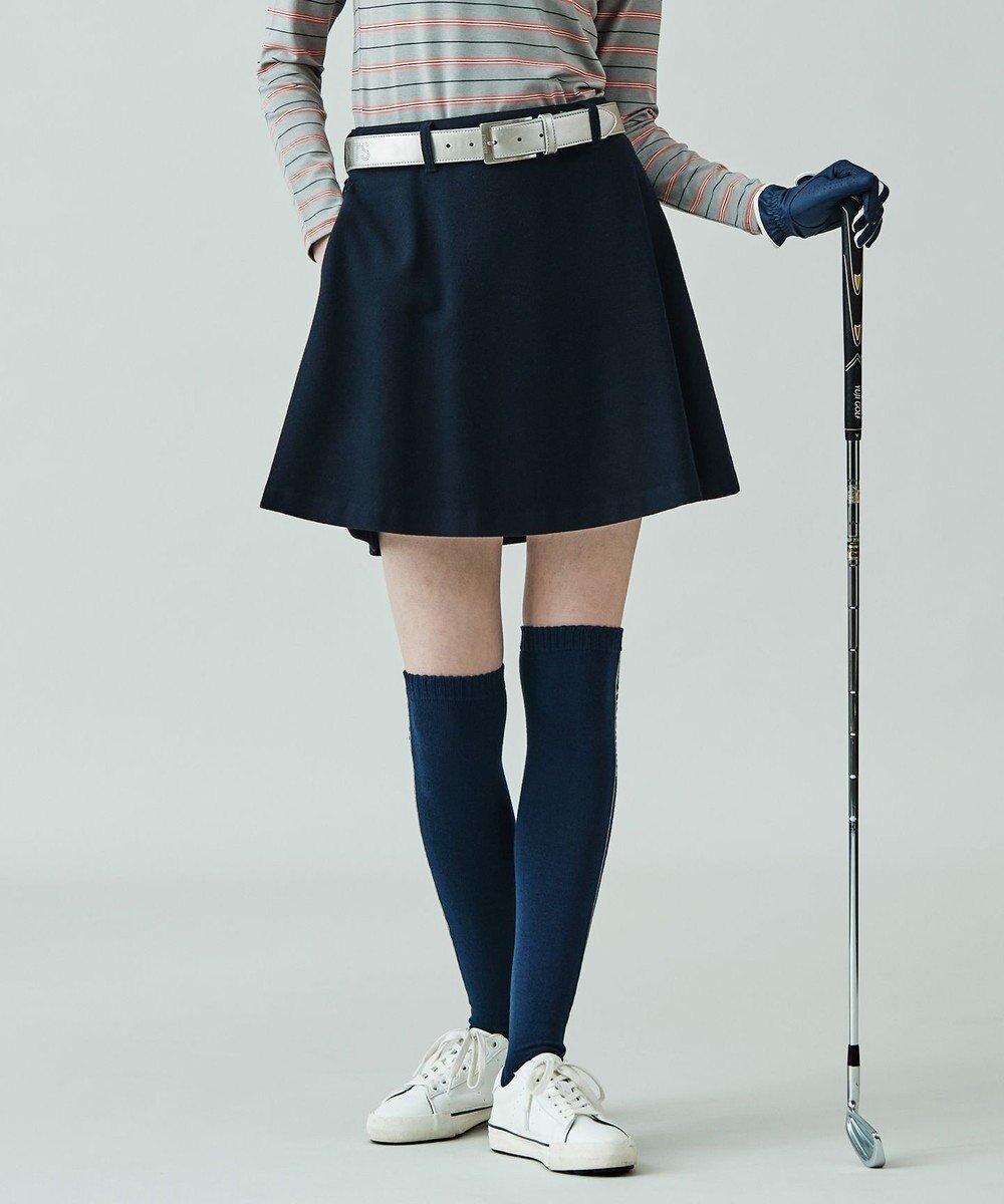 【23区 ゴルフ/NIJYUSANKU GOLF】のきれい目エレガントスタイルに!【WOMEN】【ストレッチ】フレアスカート インテリア・キッズ・メンズ・レディースファッション・服の通販 founy(ファニー) 　ファッション　Fashion　レディースファッション　WOMEN　スカート　Skirt　Aライン/フレアスカート　Flared A-Line Skirts　エレガント 上品　Elegant　シンプル　Simple　ストレッチ　Stretch　フレア　Flare　ポケット　Pocket　定番　Standard　無地　Plain Color　A/W・秋冬　Aw・Autumn/Winter・Fw・Fall-Winter　ネイビー系|ID: prp329100004297640 ipo3291000000031976998