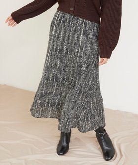 【フェルゥ/Feroux】の【洗える】ツイードプリント スカート 人気、トレンドファッション・服の通販 founy(ファニー) ファッション Fashion レディースファッション WOMEN スカート Skirt A/W・秋冬 Aw・Autumn/Winter・Fw・Fall-Winter おすすめ Recommend ジョーゼット Georgette ツイード Tweed パイピング Piping プリント Print レース Race 再入荷 Restock/Back In Stock/Re Arrival 洗える Washable |ID:prp329100004297650