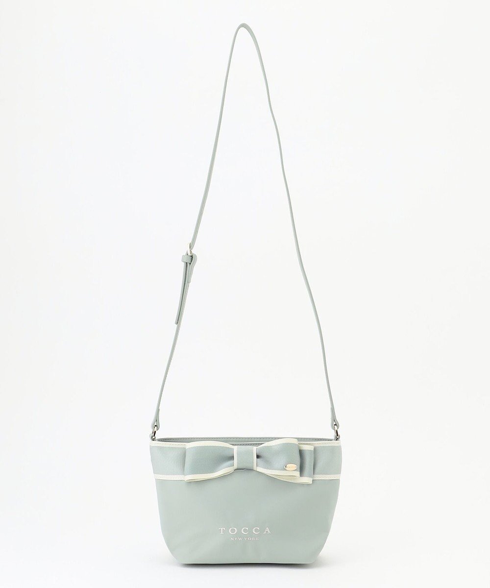 【トッカ/TOCCA】のBICOLOR RIBBON POCHETTE ポシェット インテリア・キッズ・メンズ・レディースファッション・服の通販 founy(ファニー) 　ファッション　Fashion　レディースファッション　WOMEN　シンプル　Simple　ポケット　Pocket　ポシェット　Pochette　リュクス　Luxe　財布　Wallet　スカイブルー系|ID: prp329100004297950 ipo3291000000031951042