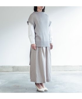 【アンドウール/AND WOOL】の〈上質な素材と手仕事から生まれた優しいニット〉オーガニックコットンロングベスト 人気、トレンドファッション・服の通販 founy(ファニー) ファッション Fashion レディースファッション WOMEN アウター Coat Outerwear トップス・カットソー Tops/Tshirt ニット Knit Tops ベスト/ジレ Gilets/Vests キャンバス Canvas セーター Sweater 手編み Hand Knitting ベスト Vest A/W・秋冬 Aw・Autumn/Winter・Fw・Fall-Winter S/S・春夏 Ss・Spring/Summer 夏 Summer |ID:prp329100004298100