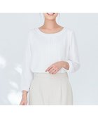 【エニィ スィス/any SiS】の【洗える】フロントプリーツシフォンブラウス オフホワイト|ID: prp329100004298142 ipo3291000000031990886