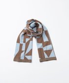 【トリコテ/Tricote】のGEOMETRIC HERRINGBONE REBERSIBLE SCARF / キカヘリンボーンリバーマフラー 31L.BLUE|ID: prp329100004298291 ipo3291000000029807257