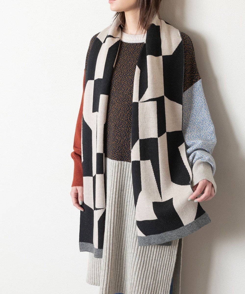 【トリコテ/Tricote】のGEOMETRIC HERRINGBONE REBERSIBLE SCARF / キカヘリンボーンリバーマフラー インテリア・キッズ・メンズ・レディースファッション・服の通販 founy(ファニー) 　ファッション　Fashion　レディースファッション　WOMEN　マフラー　Mufflers　スヌード　Snood　ヘリンボーン　Herringbone　マフラー　Scarf　リバーシブル　Reversible　A/W・秋冬　Aw・Autumn/Winter・Fw・Fall-Winter　99BLACK|ID: prp329100004298291 ipo3291000000029807259