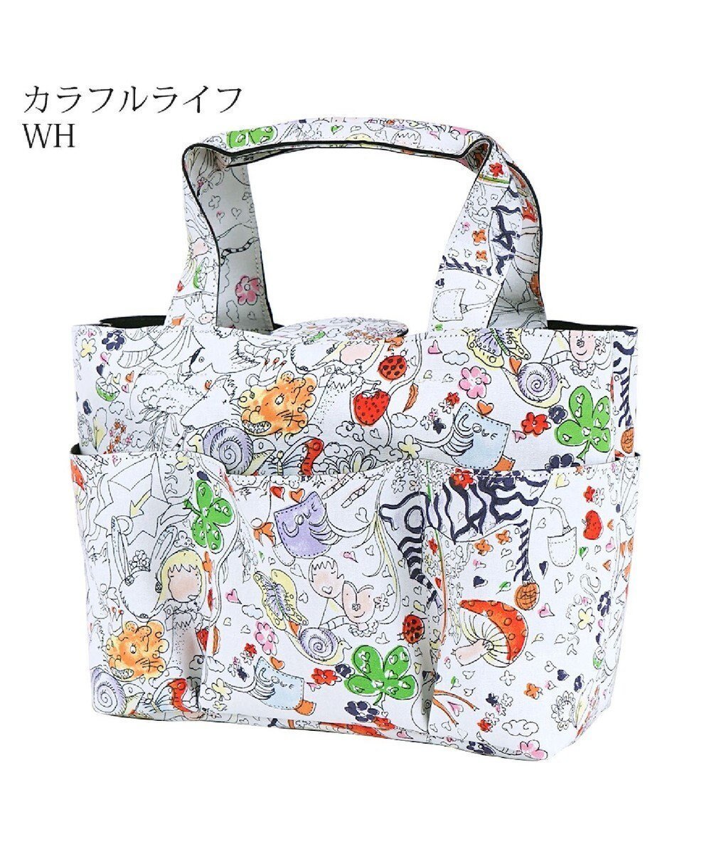 【ツモリチサト キャリー/tsumori chisato CARRY】のカットオブツールバッグS ハンドバッグ インテリア・キッズ・メンズ・レディースファッション・服の通販 founy(ファニー) 　ファッション　Fashion　レディースファッション　WOMEN　バッグ　Bag　カットオフ　Cut Off　カラフル　Colorful　ハンドバッグ　Handbag　プリント　Print　ポケット　Pocket　ホワイト|ID: prp329100004298800 ipo3291000000029809278