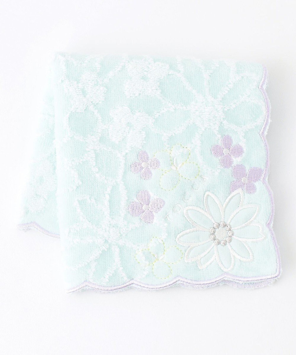 【トッカ/TOCCA】の【TOWEL COLLECTION】DAISY GARDEN TOWELCHIEF タオルチーフ インテリア・キッズ・メンズ・レディースファッション・服の通販 founy(ファニー) 　ファッション　Fashion　レディースファッション　Fashion for Women　ミニ財布・二つ折り財布　Wallets & Card Cases　タオル　Towel, Bath Towel　ハンカチ　Handkerchief, Hanky　ハンド　Hand, Handmade　財布　Wallet, Purse　スカイブルー系|ID: prp329100004298858 ipo3291000000031173698