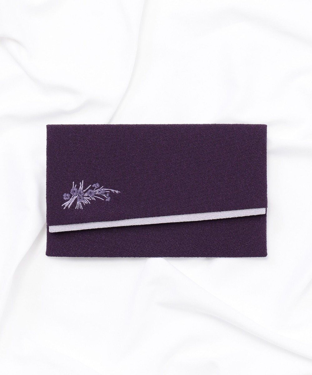 【自由区 FORMAL/JIYU-KU FORMAL】の【日本製】刺繍入り袱紗 インテリア・キッズ・メンズ・レディースファッション・服の通販 founy(ファニー) 　ファッション　Fashion　レディースファッション　Ladies' Fashion Online　財布　Wallets　日本製　Made In Japan　財布　Wallet　パープル系|ID: prp329100004299519 ipo3291000000032453476