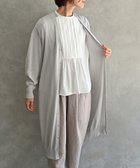 【ムーク/muuc】の〈高品質シルク&スーピマ超長綿〉〈洗えるニット〉〈通年着られる〉シルクコットンのロングカーディガン ライトグレー|ID: prp329100004299599 ipo3291000000030023824