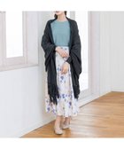 【ティアクラッセ/Tiaclasse】のストール風カーディガン チャコールグレー|ID: prp329100004299740 ipo3291000000035762474