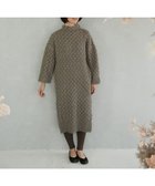 【ムーク/muuc】の〈希少なラムウール&高品質カシミヤ〉バスケット柄ニットワンピース ベージュ|ID: prp329100004299937 ipo3291000000029888782