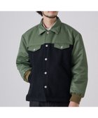 【リポ トレンタ アンニ/Ripo trenta anni / MEN】の【着心地抜群】DOCKING VARSITY JACKET ドッキングジャケット 人気、トレンドファッション・服の通販 founy(ファニー) ファッション Fashion メンズファッション MEN アウター Coats Outerwear/Men ブルゾン Blouson/Jackets ジャケット Jacket デニム Denim ドッキング Docking ブルゾン Blouson メルトン Melton A/W・秋冬 Aw・Autumn/Winter・Fw・Fall-Winter thumbnail KHAKI|ID: prp329100004300373 ipo3291000000029814973