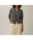 【エイトン/ATON】のRAMIE WOOL Vネックニットカーディガン TOP GRAY|ID:prp329100004300427