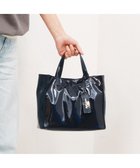 【アンビリオン/UNBILLION】のカシュカシュ cachecache / ソフトエナメルスクエア手提げトートS ダークネイビー|ID: prp329100004300445 ipo3291000000030836852