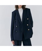 【ベイジ,/BEIGE,】の【洗える・大人百花 春号掲載】JASMINE / ゴールドボタンダブルジャケット Navy|ID: prp329100004300446 ipo3291000000031962421