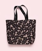 【トッカ/TOCCA】の【WEB&一部店舗限定・A4サイズ対応】DANCING TOCCA SUBBAG サブバッグ ベージュ×ブラック花柄|ID:prp329100004300662