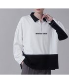 【ウィゴー/WEGO / MEN】のドルマンポンチハーフZIPT(LS) ホワイト|ID: prp329100004300745 ipo3291000000029816363