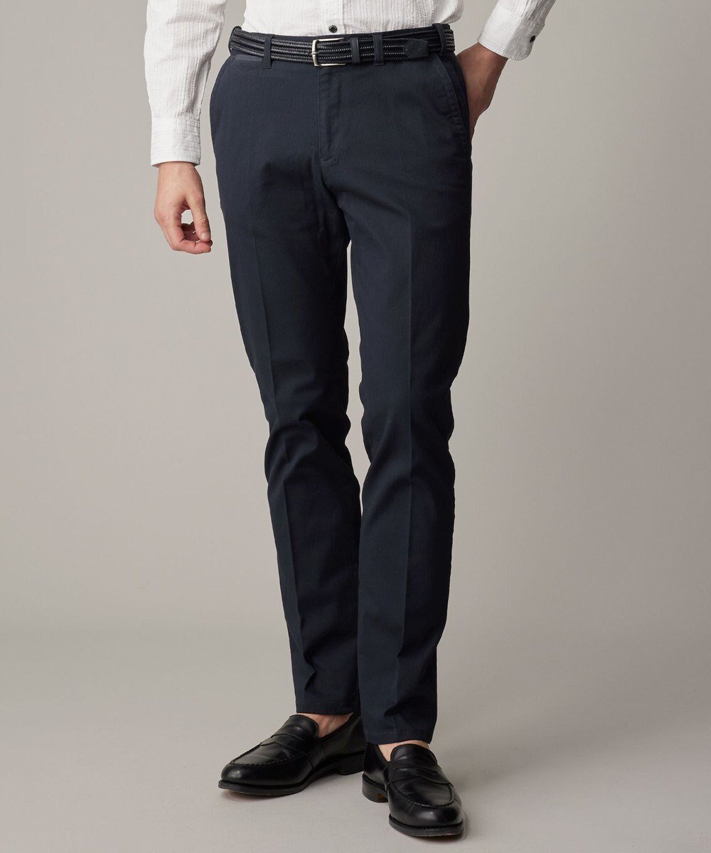 【ジョセフ アブード/JOSEPH ABBOUD / MEN】の【25SS・ウエストも伸びる!オーガニックコットン使用】ハイパワーオーガニックピケ パンツ インテリア・キッズ・メンズ・レディースファッション・服の通販 founy(ファニー) 　ファッション　Fashion　メンズファッション　Fashion for Men　ボトムス　Bottoms　ヴィンテージ　Vintage Style　春　Spring　ジャケット　Jacket, Outerwear　定番　Standard, Basic Item　S/S・春夏　SS, Spring/Summer, Warm Season　夏　Summer　2025年　2025　2025春夏・S/S　Spring/Summer 2025 SS25　ネイビー系|ID: prp329100004301101 ipo3291000000033474579