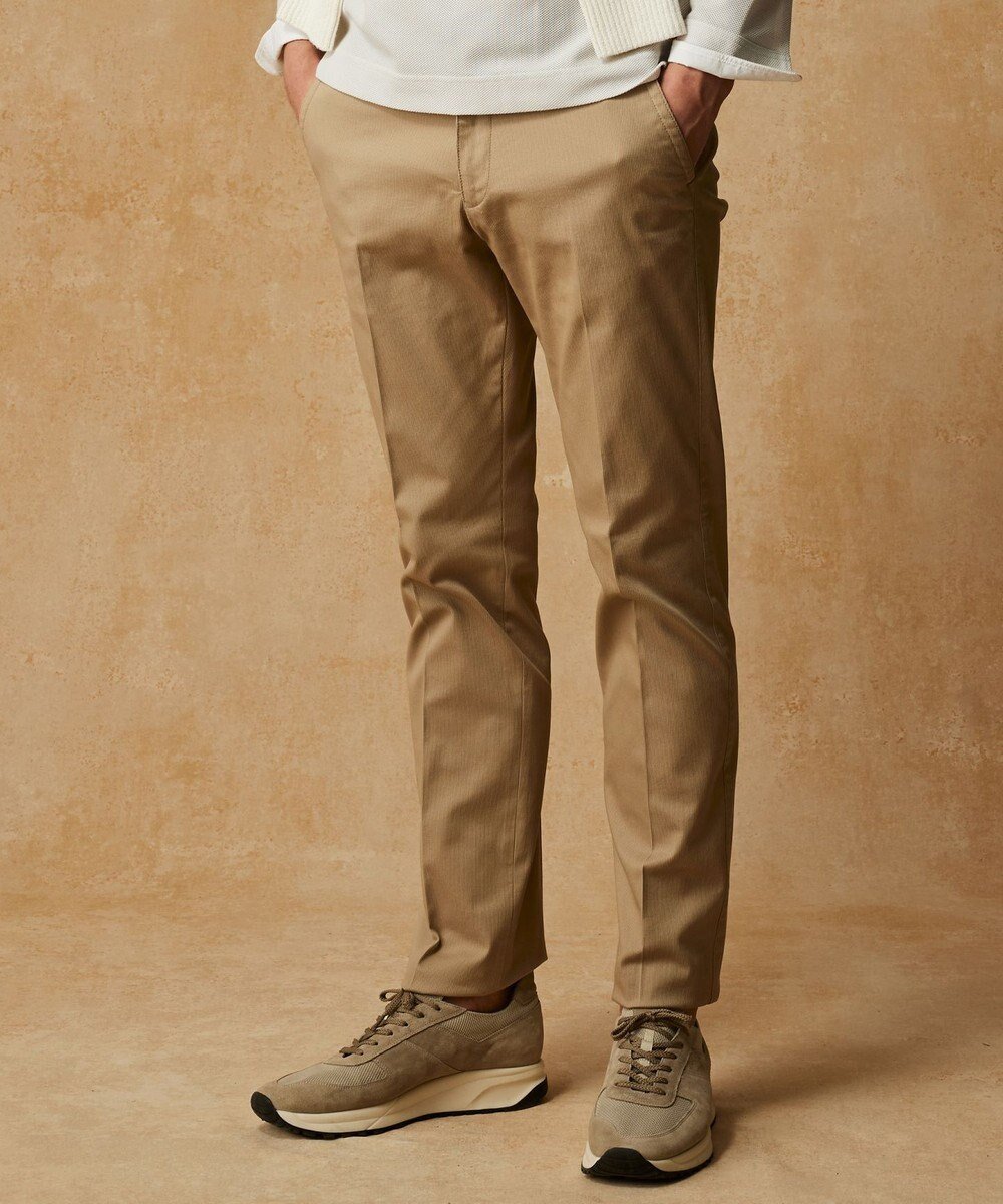 【ジョセフ アブード/JOSEPH ABBOUD / MEN】の【25SS・ウエストも伸びる!オーガニックコットン使用】ハイパワーオーガニックピケ パンツ インテリア・キッズ・メンズ・レディースファッション・服の通販 founy(ファニー) 　ファッション　Fashion　メンズファッション　Fashion for Men　ボトムス　Bottoms　ヴィンテージ　Vintage Style　春　Spring　ジャケット　Jacket, Outerwear　定番　Standard, Basic Item　S/S・春夏　SS, Spring/Summer, Warm Season　夏　Summer　2025年　2025　2025春夏・S/S　Spring/Summer 2025 SS25　キャメル系7|ID: prp329100004301101 ipo3291000000033474582
