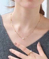 【フィービィー/phoebe】の【金属アレルギー対応】ドリッピングウォーターパールネックレス/サージカルステンレス 人気、トレンドファッション・服の通販 founy(ファニー) ファッション Fashion レディースファッション WOMEN ジュエリー Jewelry ネックレス Necklaces アクセサリー Accessories エレガント 上品 Elegant チェーン Chain ネックレス Necklace バロック Baroque パール Pearl ベーシック Basic |ID:prp329100004301150