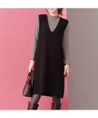 【エニィ スィス/any SiS】の【2SET】ジャンパースカートツイン セット 人気、トレンドファッション・服の通販 founy(ファニー) ファッション Fashion レディースファッション WOMEN スカート Skirt A/W・秋冬 Aw・Autumn/Winter・Fw・Fall-Winter インナー Inner ストレッチ Stretch スリット Slit ポケット Pocket 再入荷 Restock/Back In Stock/Re Arrival thumbnail ブラック×ボーダー|ID: prp329100004301383 ipo3291000000030000501