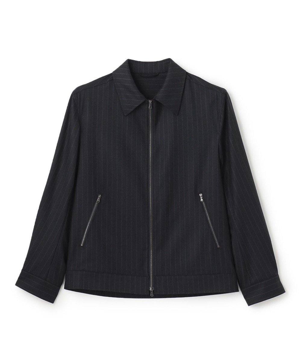 【ジョゼフ オム/JOSEPH HOMME / MEN】のSAXONY PINSTRIPE ZIP UP JACKET 人気、トレンドファッション・服の通販 founy(ファニー) 　ファッション　Fashion　メンズファッション　MEN　アウター　Coats Outerwear/Men　ブルゾン　Blouson/Jackets　A/W・秋冬　Aw・Autumn/Winter・Fw・Fall-Winter　おすすめ　Recommend　ジップ　Zip　ジャケット　Jacket　ストライプ　Stripe　セットアップ　Set Up　トレンド　Trend　フロント　Front　ブルゾン　Blouson　プリーツ　Pleats　ボックス　Box　ポケット　Pocket　ヨーク　Yoke　リラックス　Relax　ワイド　Wide　エレガント 上品　Elegant　 other-1|ID: prp329100004302222 ipo3291000000029828364