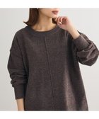 【グリーンパークス/Green Parks】のベロアモールリラックスサイズニットプルオーバー Charcoal Gray|ID:prp329100004305282