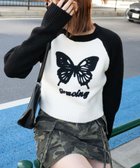 【ウィゴー/WEGO】のフラッフィーラグランちびニット ホワイト|ID:prp329100004305306