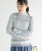 【クラフトスタンダードブティック/CRAFT STANDARD BOUTIQUE】のシアーニット長袖プルオーバー Gray|ID: prp329100004306837 ipo3291000000029863653